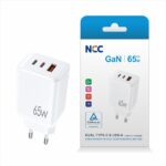 Adaptor GaN 65W  USB(A+C+C)  - NCC