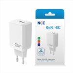 Adaptor GaN 45W  2xUSB-C  - NCC