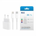 Adaptor PD 20W  USB-C  + Lightning - NCC