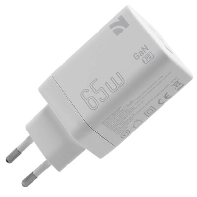 Adaptor GaN 65W USB-A & Type C+C - NCC