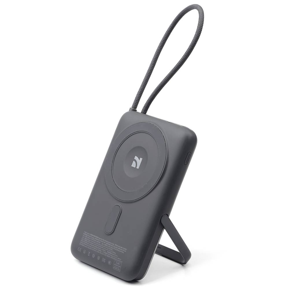 Baterie Externa 10000mAh cu Incarcare Wireless si Cablu Incorporat - NCC (WW-T185BLF) - imagine 8