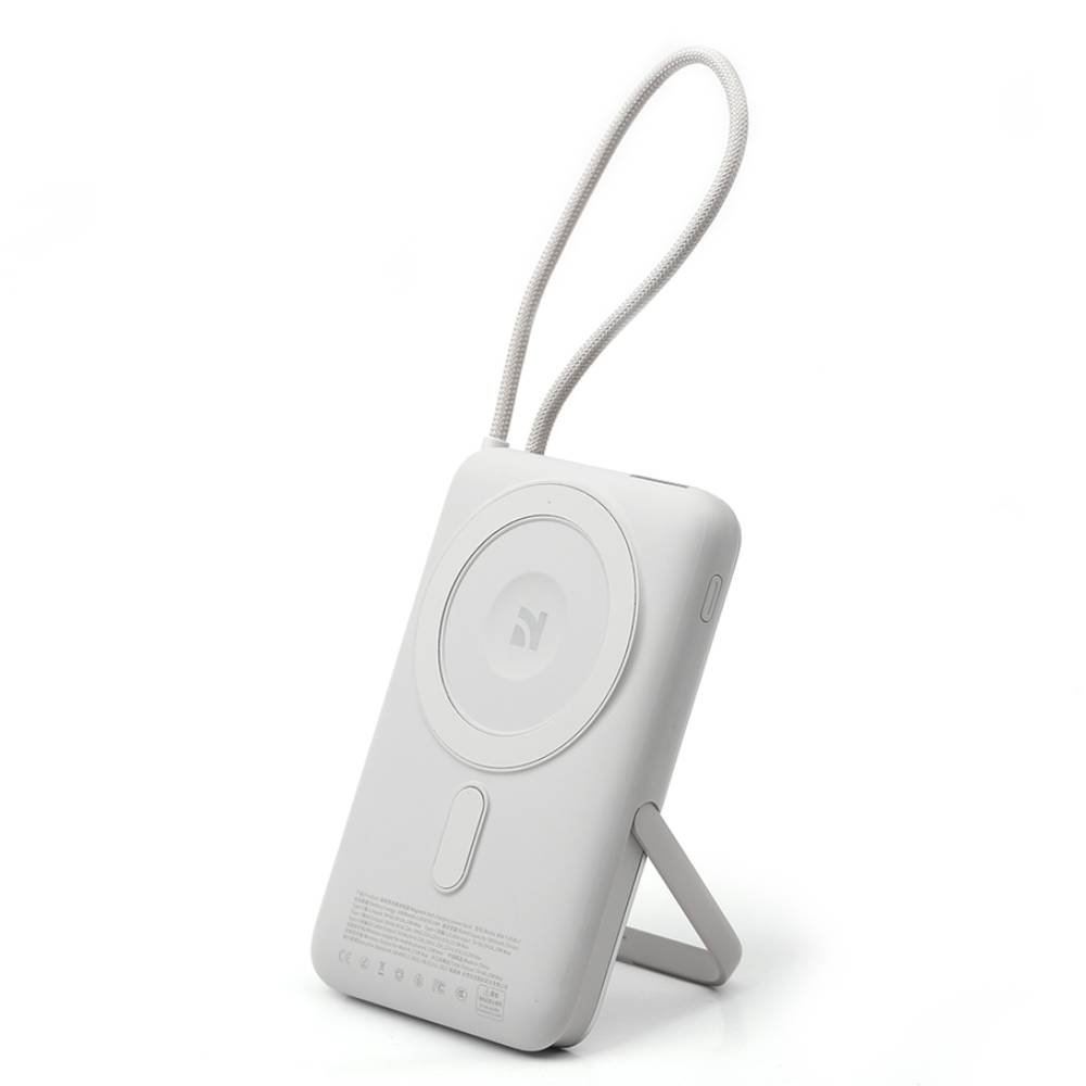 Baterie Externa 10000mAh cu Incarcare Wireless si Cablu Incorporat - NCC (WW-T185BLF)